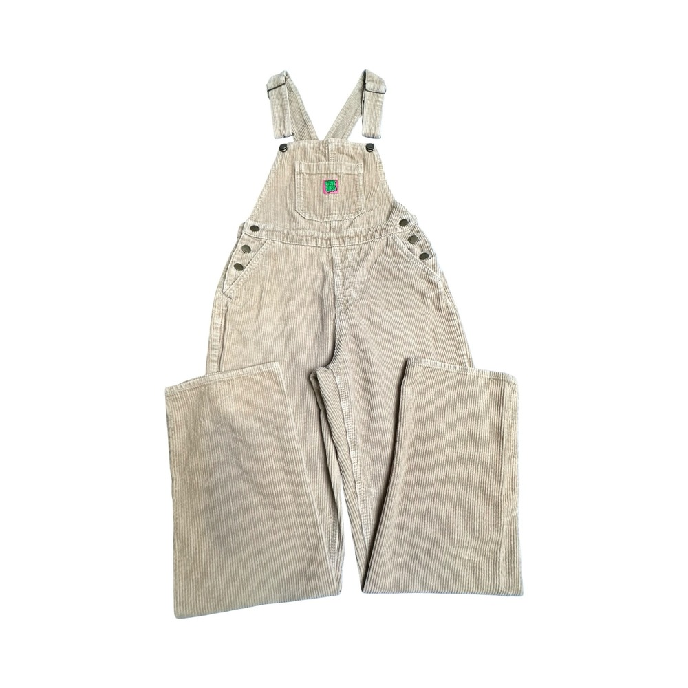 Empyre Overalls Womens S Tan Corduroy Wide Leg Workwear Boho